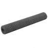Grillage Acier et revêtement en PVC 25 x 1 m Gris 