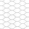 Grillage Acier et revêtement en PVC 25 x 1 m Gris 