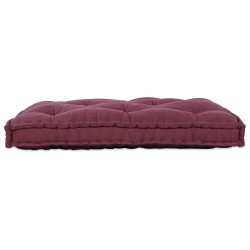 Coussin de canapé en paletteRouge en tissu 