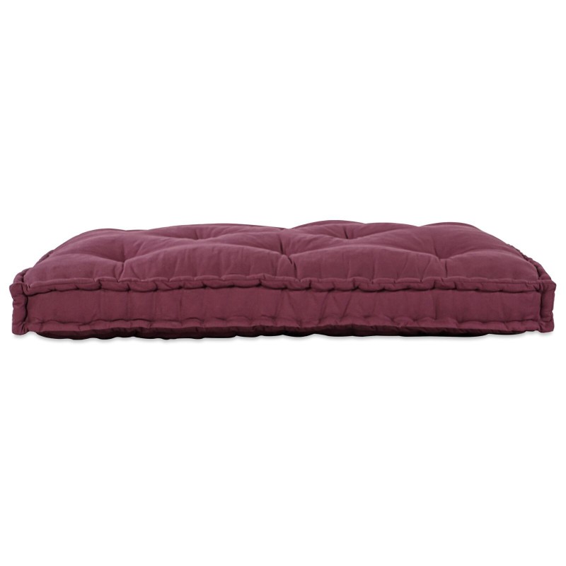 Coussin de canapé en paletteRouge en tissu 