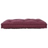 Coussin de canapé en paletteRouge en tissu 