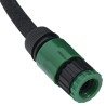 Tuyau d'arrosage de jardin noir 0,6" 100 m caoutchouc 