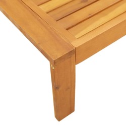 Salon de jardin avec coussins 3 pcs bois massif d'acacia 