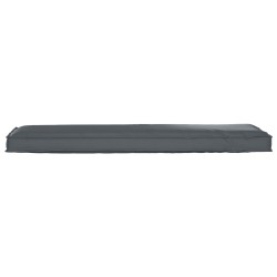 Coussin de palette pour banc Anthracite 140x40x8 cm Tissu Oxford 