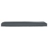 Coussin de palette pour banc Anthracite 140x40x8 cm Tissu Oxford 