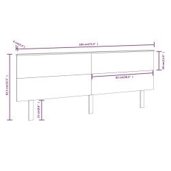 Tête de lit 184x6x82,5 cm Bois massif de pin 