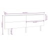 Tête de lit 184x6x82,5 cm Bois massif de pin 
