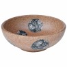 Vasque à poser marron et bleu rond Φ41x14 cm céramique 