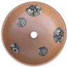 Vasque à poser marron et bleu rond Φ41x14 cm céramique 