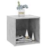 Meubles TV 2 pcs gris béton 37x35x37 cm bois d’ingénierie 