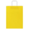 Sacs en papier 250 pcs avec poignées jaune 26x12x35 cm 
