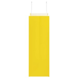 Sacs en papier 250 pcs avec poignées jaune 26x12x35 cm 