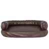 Lit pour chien ergonomique Mousse Marron 88x65 cm Similicuir 