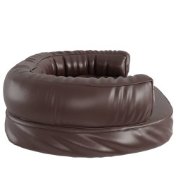 Lit pour chien ergonomique Mousse Marron 88x65 cm Similicuir 