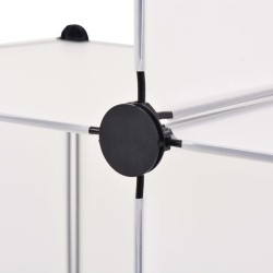 Organisateur de rangement cube avec 6 compartiments Blanc 