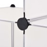 Organisateur de rangement cube avec 6 compartiments Blanc 