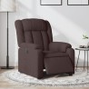 Fauteuil inclinable électrique Marron foncé Tissu 