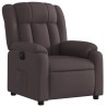 Fauteuil inclinable électrique Marron foncé Tissu 