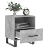 Tables de chevet 2pcs gris béton 40x35x47,5cm bois d’ingénierie 