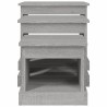Tables basses 3 pcs sonoma gris bois d'ingénierie 