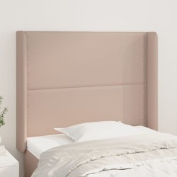 Tête de lit avec oreilles Cappuccino 83x16x118/128cm Similicuir 