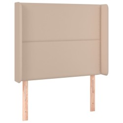 Tête de lit avec oreilles Cappuccino 83x16x118/128cm Similicuir 
