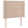 Tête de lit avec oreilles Cappuccino 83x16x118/128cm Similicuir 