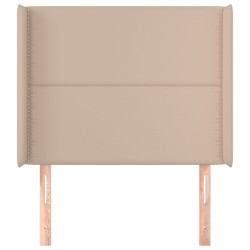 Tête de lit avec oreilles Cappuccino 83x16x118/128cm Similicuir 