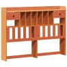 Cadre de lit sans matelas cire marron 160x200cm bois pin massif 