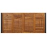 Table de jardin et pieds en forme de U 200x90x75 cm bois acacia 