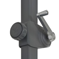 Parasol de jardin avec base portable vert 