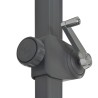 Parasol de jardin avec base portable vert 