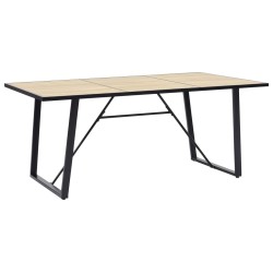 Table de salle à manger Chêne 200x100x75 cm MDF 