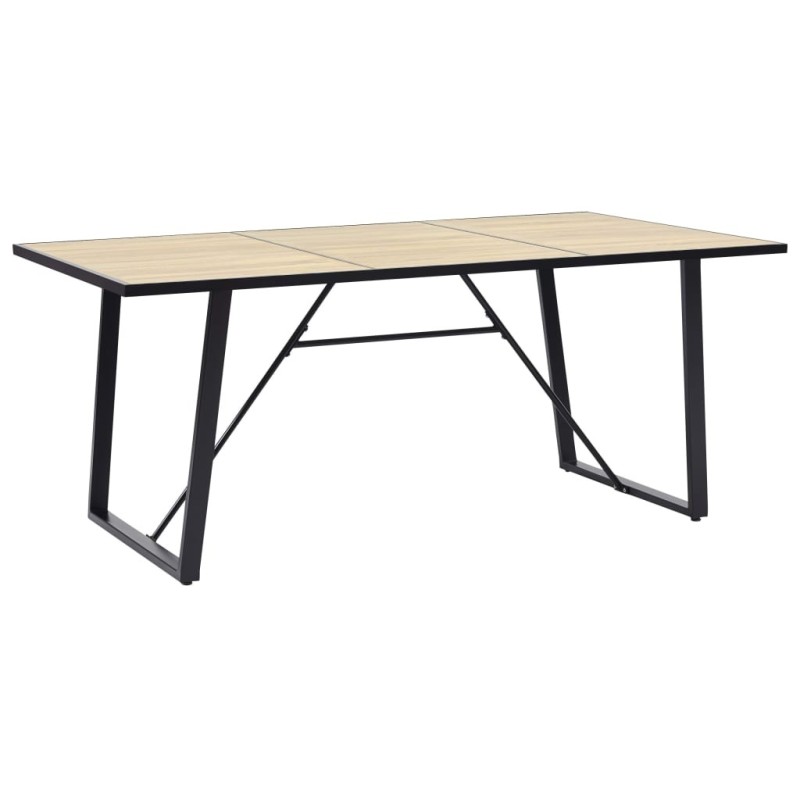 Table de salle à manger Chêne 200x100x75 cm MDF Table de salle à manger Chêne 200x100x75 cm MDF