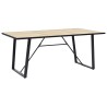 Table de salle à manger Chêne 200x100x75 cm MDF 