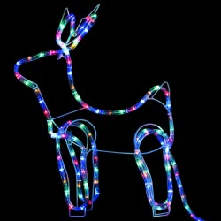 Décoration de Noël d'extérieur Renne et traîneau 576 LED 
