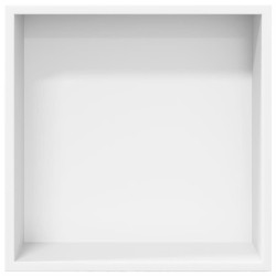 Niche de douche blanc mat 32x32x9 cm acier inoxydable 