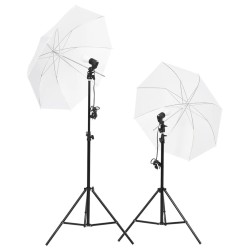 Kit de studio photo avec éclairage toile de fond et réflecteur 