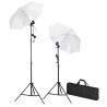 Kit de studio photo avec lampes toile de fond et réflecteur  