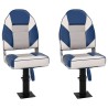 Ensemble de sièges de bateau pliables lot de 4 dossier haut 