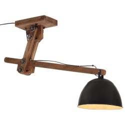 Plafonnier 25 W noir 105x30x65-108cm E27 