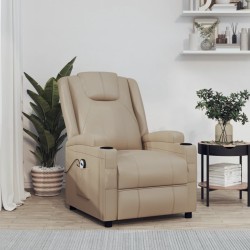 Fauteuil inclinable électrique Cappuccino Similicuir 
