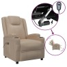 Fauteuil inclinable électrique Cappuccino Similicuir 