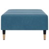 Repose-pied bleu 77x55x31 cm velours 