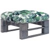 Pouf palette de jardin Bois de pin imprégné de gris 