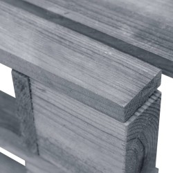 Pouf palette de jardin Bois de pin imprégné de gris 
