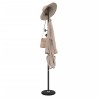 Porte-manteau noir 176 cm fer enduit de poudre 