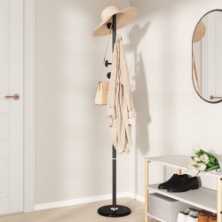 Porte-manteau noir 176 cm fer enduit de poudre 