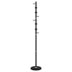 Porte-manteau noir 176 cm fer enduit de poudre 