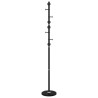 Porte-manteau noir 176 cm fer enduit de poudre 